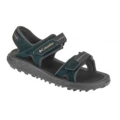 Damskie Zamszowe Sandały Konos. Czarne obuwie sportowe damskie Columbia, bez wzorów, z zamszu, trekkingowe. Za 365.99 zł.