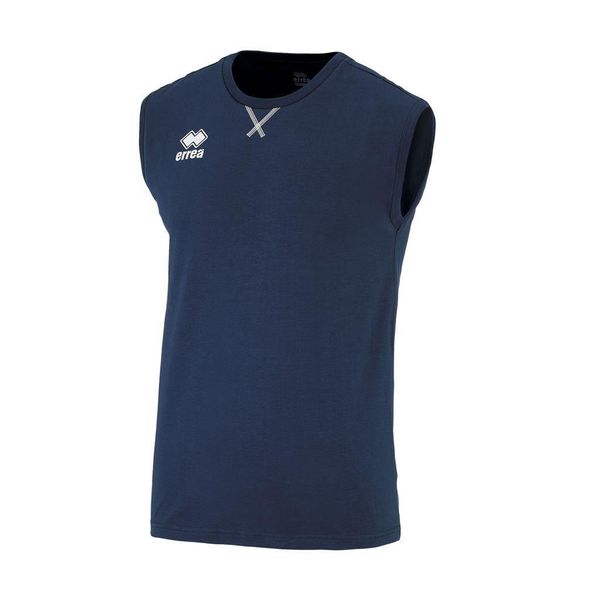 Tank top Errea Professional 3.0. Niebieskie koszulki sportowe męskie ERREA, bez wzorów, z bawełny, bez kołnierzyka, bez ramiączek, do piłki nożnej. Za 88.00 zł.