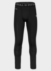 Męskie Legginsy sportowe PITBULL elastyczne treningowe RUNWAY. Czarne legginsy sportowe męskie PITBULL, m, bez wzorów, z elastanu, długie, do biegania. Za 159.00 zł.