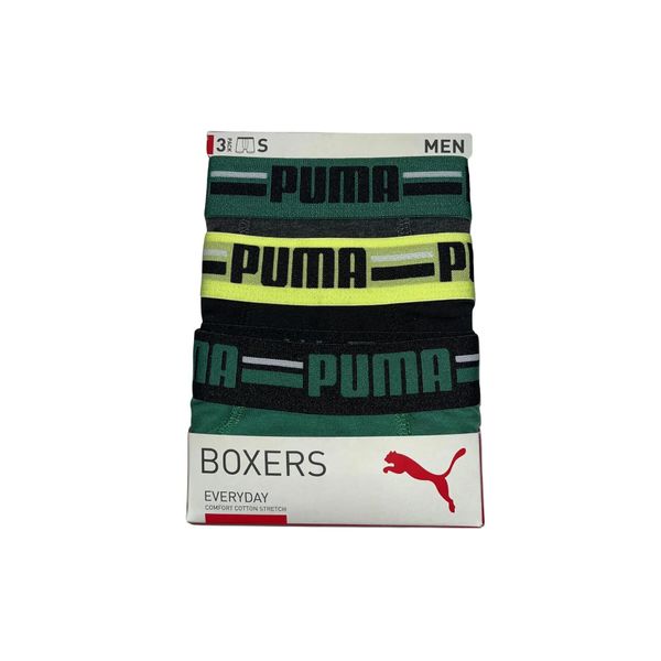 Bokserki sportowe męskie Puma BASIC BRAND 3-PACK 93545713. Bokserki męskie Puma, m, bez wzorów, z elastanu. Za 149.19 zł.