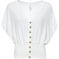 Shirt bonprix biel wełny. Bluzki damskie bonprix. Za 74.99 zł.