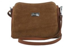 Listonoszka skórzana BARBERINI'S j. brązowy 931-12. Brązowe torebki shopper damskie Barberinis, bez wzorów, ze skóry, duże, zamszowe, bez dodatków. Za 249.99 zł.