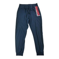 Second life - Spodnie dresowe męskie granatowe - Stan dobry. Niebieskie spodnie sportowe męskie Hugo Boss, l, bez wzorów, z dresówki, do biegania. Za 127.76 zł.