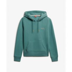 Bluza damska z kapturem Superdry. Niebieskie bluzy damskie Superdry., bez wzorów, z kapturem. Za 339.80 zł.