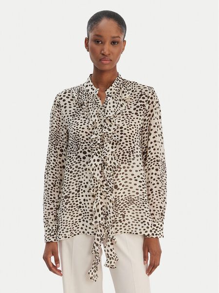 Marella Koszula Canapa 2613111151 Écru Regular Fit. Bluzki damskie Marella, bez wzorów, z wiskozy, bez kołnierzyka, bez ramiączek. Za 669.99 zł.