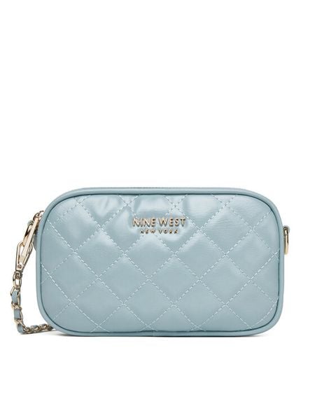 Nine West Torebka LILLA2 Niebieski. Niebieskie listonoszki damskie Nine West, bez wzorów, z materiału, bez dodatków. Za 149.99 zł.