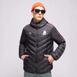 KURTKA MĘSKA ZIMOWA SPORTOWA PUMA ZIMOWA Z KAPTUREM CZARNA. Czarne kurtki męskie Puma, na zimę, l, bez wzorów, do biegania. Za 409.84 zł.