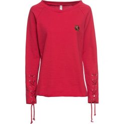 Bluza ze sznurowaniem bonprix czerwony. Bluzy damskie marki bonprix. Za 79.99 zł.