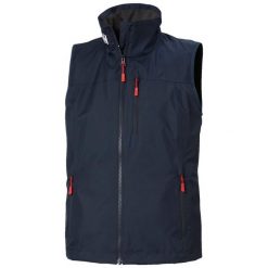 Damska kurtka bez rękawów Helly Hansen Crew 2.0. Niebieskie kurtki damskie Helly Hansen, bez wzorów, bez kaptura. Za 593.00 zł.