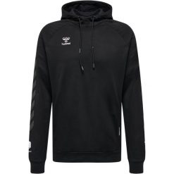 Bawełniana bluza z kapturem Hummel Move Grid. Czarne bluzy męskie Hummel, z bawełny, bez zapięcia, na fitness i siłownię. Za 251.50 zł.