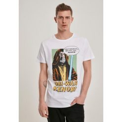 T-shirt urban classic obi-wan kenobi biały. Białe t-shirty męskie Urban Classics, m, bez wzorów, bez kołnierzyka. Za 160.50 zł.