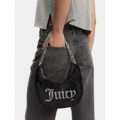 Torebka Juicy Couture. Czarne torebki do ręki damskie Juicy Couture, bez wzorów, klasyczne, bez dodatków. Za 269.99 zł.