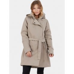 Płaszcz Przeciwdeszczowy Damski Fundango Charlotte. Brązowe kurtki damskie Fundango, l, bez wzorów, bez kaptura. Za 499.90 zł.