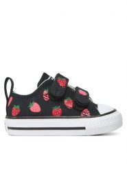 Converse Trampki Chuck Taylor All Star Strawberries Easy-On A14929C Czarny. Czarne trampki i tenisówki dziewczęce Converse, bez wzorów, z materiału, bez zapięcia. Za 179.99 zł.