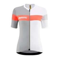 Damska koszulka z krótkim rękawem Mavic Ksyrium Pro. Szare koszulki sportowe damskie MAVIC, bez wzorów, rowerowe. W wyprzedaży za 403.50 zł.