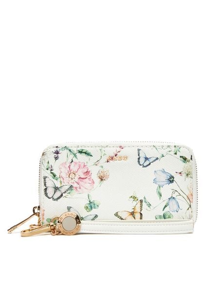 Aldo Portfel Melisande 13989672 Biały. Białe portfele damskie Aldo, bez wzorów, ze skóry. Za 79.99 zł.