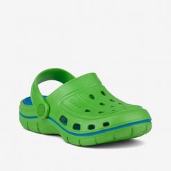 Chodaki dziecięce Coqui. Niebieskie buty sportowe dziewczęce Coqui, bez wzorów, bez zapięcia. Za 132.99 zł.