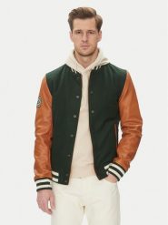 Serge Pariente Kurtka bomber Varsity Bomber Zielony Regular Fit. Zielone kurtki męskie Serge Pariente, m, bez wzorów, z syntetyku, bez kaptura. Za 919.99 zł.