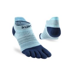 Skarpety damskie do biegania Injinji Run Lightweight No-Show. Niebieskie skarpety damskie Injinji, bez wzorów. Za 69.99 zł.