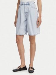 Tommy Jeans Szorty jeansowe DW0DW22709 Niebieski jasny Loose Fit. Niebieskie szorty damskie Tommy Jeans, bez wzorów, z bawełny. Za 409.99 zł.