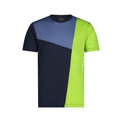 Koszulka CMP. Niebieskie koszulki sportowe męskie CMP, l, bez wzorów, z materiału, bez kołnierzyka, bez ramiączek, trekkingowe. Za 244.00 zł.