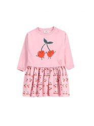 Coccodrillo Sukienka codzienna WC5129102MGN Różowy Regular Fit. Czerwone sukienki dla dziewczynek COCCODRILLO, bez wzorów, z bawełny, bez ramiączek. Za 49.99 zł.