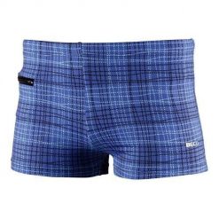 Bokserki kąpielowe męskie Beco granatowe. Niebieskie kąpielówki męskie 47 Brand, m, bez wzorów, z elastanu. Za 239.99 zł.
