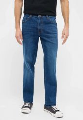Męskie Spodnie Jeansowe Mustang Style Tramper Straight Denim Blue 1016333 5000 502. Niebieskie spodnie materiałowe męskie Mustang, l, bez wzorów, z denimu. Za 219.99 zł.