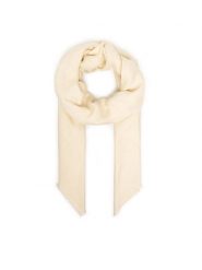 Elisabetta Franchi Szal SC-14F-61E2-193 Kremowy. Białe czapki i kapelusze damskie Elisabetta Franchi, bez wzorów, z wiskozy. Za 559.99 zł.