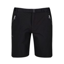 Spodenki turystyczne Regatta Xert III. Niebieskie krótkie spodenki sportowe męskie Regatta, bez wzorów, trekkingowe. W wyprzedaży za 263.00 zł.