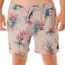 Spodenki męskie Rip Curl Paradiso Volley 5067. Brązowe krótkie spodenki sportowe męskie Rip Curl, m, bez wzorów, do pływania. Za 119.99 zł.
