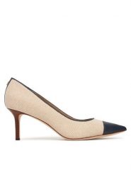 LAUREN RALPH LAUREN Szpilki 802P10395002 Beżowy. Brązowe szpilki damskie Lauren Ralph Lauren, bez wzorów, z materiału, bez obcasa, bez zapięcia. Za 729.99 zł.