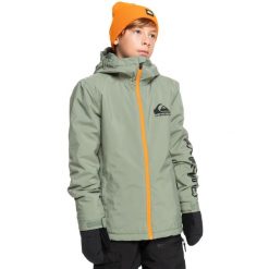 Kurtka śnieżna dla Chłopcy MORTON. Brązowe buty zimowe chłopięce Quiksilver, bez wzorów, z materiału, bez zapięcia. W wyprzedaży za 413.20 zł.