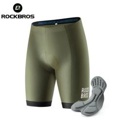Męskie spodenki rowerowe z oddychającą wkładką 3D ROCKBROS. Szare szorty męskie ROCKBROS, na lato, l, bez wzorów, z elastanu. Za 129.92 zł.