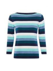 Brookshire Sweter z dzianiny Kobiety Bawełna zielony|wielokolorowy, S. Zielone swetry damskie brookshire, s, bez wzorów, z bawełny, bez kołnierzyka, bez ramiączek, bez kaptura. Za 89.95 zł.