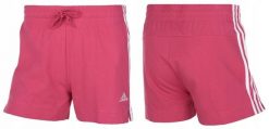 Spodenki damskie adidas Essentials Slim Short. Czerwone szorty sportowe damskie Adidas, na lato, l, bez wzorów, z bawełny, klasyczne, z standardowym stanem, na fitness i siłownię. Za 94.99 zł.