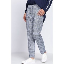 Szaro-Niebieskie Spodnie Something More. Spodnie materiałowe damskie marki Born2be. Za 49.99 zł.