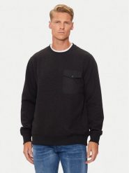 Brave Soul Bluza MSS-586KALK Czarny Regular Fit. Czarne bluzy męskie Brave Soul, l, bez wzorów, z syntetyku, bez kaptura. Za 139.99 zł.