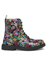 Geox Kozaki Jr Eclair J049QD 00004 C9240 D Czarny. Czarne buty zimowe dziewczęce Geox, bez wzorów, ze skóry, bez zapięcia. Za 319.99 zł.