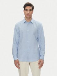 BOSS Koszula C-Hal 50539531 Błękitny Casual Fit. Niebieskie koszule męskie Boss, m, bez wzorów, z bawełny, biznesowe, bez kołnierzyka, bez ramiączek. Za 319.99 zł.