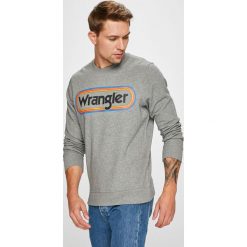 Wrangler - Bluza. Szare bluzy męskie Wrangler, z nadrukiem, z bawełny. Za 219.90 zł.
