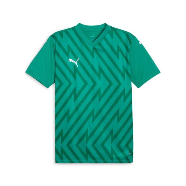 Koszulka Puma TeamGlory. Białe koszulki sportowe męskie Puma, l, bez wzorów, z materiału, bez kołnierzyka, bez ramiączek, do piłki nożnej. Za 175.45 zł.