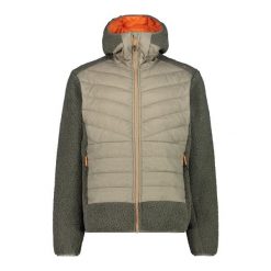 Bluza męska turystyczna CMP 34P1817. Zielone bluzy męskie CMP, m, bez wzorów, bez kaptura, trekkingowe. Za 409.99 zł.