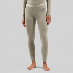 Spodnie Odlo BL BOTTOM long MERINO 160. Białe spodnie sportowe damskie Odlo, bez wzorów, trekkingowe. Za 379.99 zł.