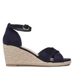 Espadryle Jenny Fairy. Niebieskie sandały damskie Jenny Fairy, bez wzorów, bez obcasa, bez zapięcia. Za 109.99 zł.