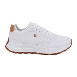 Lekkie Buty Sportowe Damskie Big Star RR274629 HI-POLY System Białe. Białe obuwie sportowe damskie bez wzorów. Za 224.56 zł.