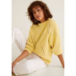 Mango - Sweter Citric. Szare swetry damskie Mango, z dzianiny, z okrągłym kołnierzem. Za 159.90 zł.