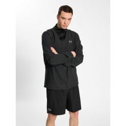 Bluza tkany Hummel Hmlkrótka. Czarne bluzy męskie Hummel, l, bez wzorów, z poliamidu, bez kaptura, na fitness i siłownię. Za 196.10 zł.