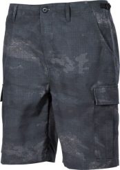 MFH Spodnie US Bermuda BDU Rip Stop HDT-camo LE M. Zielone spodnie sportowe męskie MFH, m, bez wzorów. Za 206.00 zł.