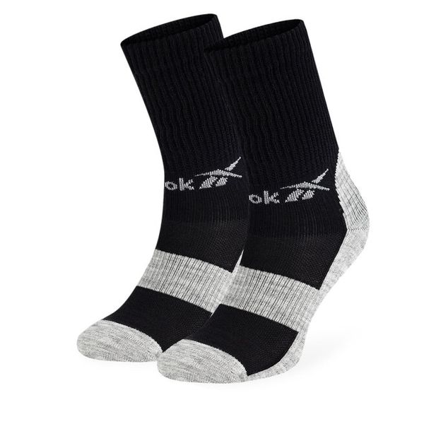 Skarpety długie Reebok. Czarne skarpety męskie Reebok, bez wzorów. Za 59.99 zł.